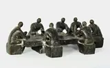Alfred Lörcher, Erklärung, 1958, Bronze mit schwarz-grüner Patina