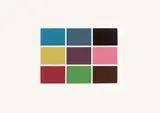 Gerhard Richter, 9 von 180 Farben, 1971, Farbserigraphie auf glattem Papier