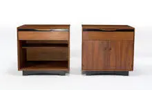 Night stands (2) by John Kapel, c. 1965, Glenn of California, sold Oct 2007