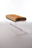 Steven Chase, Lucite stool, Custom c. 1980