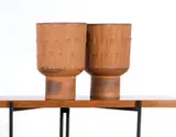 David Cressey, Pro/Artisan planters with Ribbed texture (2), c. 1968, Architectural Pottery