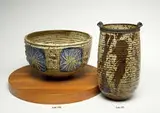 Massive sgraffito bowl with iron glaze by Vivika & Otto Heino, c. 1968, Studio, sold Oct 2007