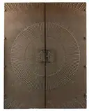 Modern, Starburst bronze doors (2), c. 1970, Kaylien Doors