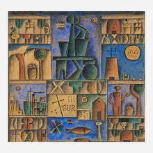 Manuel Pailós Blanco, Untitled (Composition in Blue)