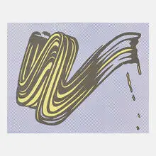 Brushstroke by Roy Lichtenstein, sold Nov 2019