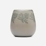 Arthur Hennessey and Sarah Tutt for Marblehead Pottery, Vase with roses
