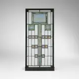 Louis J. Millet for Louis Sullivan and George Grant Elmslie, Interior window from the National Farmers' Bank, Owatonna, Minnesota, c. 1908, leaded glass, iron