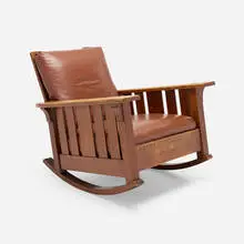 Limbert, Large arm rocker, model 842
