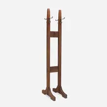 Gustav Stickley, Double costumer, model 53, c. 1905-1910, oak, iron