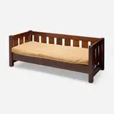 Gustav Stickley, Even-arm settle, model 208