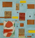 untitled by Charmion Von Wiegand, tempera with collage on paper, sold Jun 2003