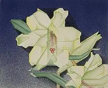 Lillies by Olinka Hrdy, 1937, colored pencil on paper, sold Jun 2003