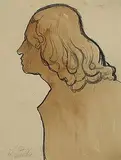 Joseph Stella, Study (Woman's Profile)