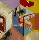 George Cohen, Cubiculum, 1962, oil and gesso on plywood