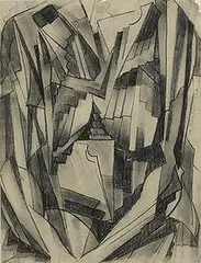 Morris Kantor, untitled (Abstraction), 1922, pencil on paper