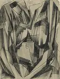 Morris Kantor, untitled (Abstraction), 1922, pencil on paper