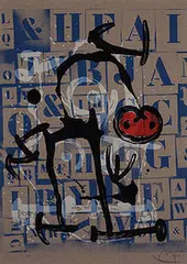 Literate Man, Red by Joan Miró, 1969, sold Nov 2002