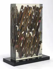 Arman, Waiting to Exhale, cast resin, cigars