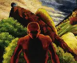 Paul Sierra, Sisyphus, oil on canvas