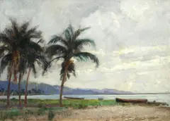 'Kingston, Jamaica' by Albert Salisbury Wood, oil on board, sold Aug 2020