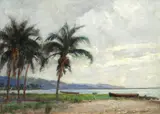 Albert Salisbury Wood, 'Kingston, Jamaica', oil on board