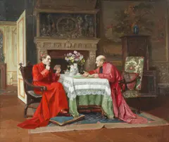 Victor Marais-Milton, Quinte et Quatorze, oil on board