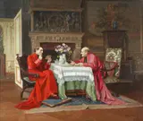 Victor Marais-Milton, Quinte et Quatorze, oil on board