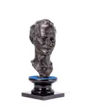 Gustinus Ambrosi, patinated bronze bust of a gentleman, patinated bronze