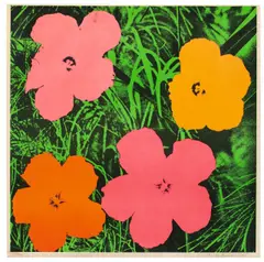 Flowers by Andy Warhol, 1964, Farboffsetlithographie auf Papier, sold Nov 2013
