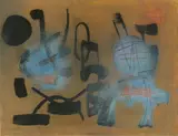Ohne Titel by Fritz Winter, 1953, Öl auf Leinwand, sold Nov 2018