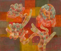 Ohne Titel (Unterwasserwelt) by Ludwig Hirschfeld-Mack, 1933, Öl auf Pappe, sold Jun 2017
