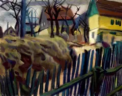 Die Gasse by Curt Querner, 1970, Aquarell auf Bütten, sold Dec 2007