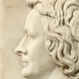 Franz Woltreck, Bildnis Berthel Thorvaldsens (1777-1844), 1833, Carrara-Marmor