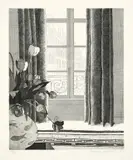 David Hockney, Rue de Seine, 1971, Radierung und Aquatinta auf Velin
