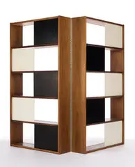 Evans Clark, Room divider/ bookcase, c. 1949, Glenn of California