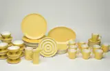 Forma service with yellow glaze by Lagardo Tackett, Executed c. 1958, sold Oct 2007