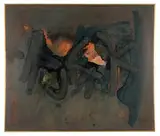 Ulfert Wilke, Dark Signs, 1961, Ink and color wash on panel