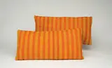 Evelyn Ackerman, Prototype hand woven wool Linea pattern pillows