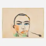 Francesco Clemente, Untitled (Self-Portrait)