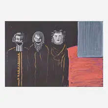 David Hockney, Three Singers on Stage, United Kingdom