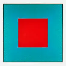 Red Square by Richard Anuszkiewicz, sold Nov 2019