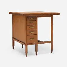 Frank Lloyd Wright, Table from the Imperial Hotel, Tokyo, 1916-1922, oak, brass