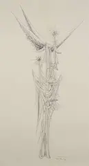Theodore Roszak, Study for Invocation III, c.1950, ink on paper