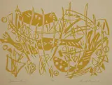 Stuart Davis, Spawn Time, 1955, screenprint