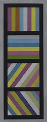 untitled by Sol LeWitt, c.1982, woodcuts, set of four, sold Nov 2002
