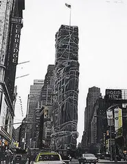 Wrapped Times Square by Christo, 1988, lithograph, sold Nov 2002