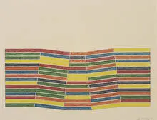 Frank Stella, Fung, 1975, five color offset lithograph and six color silkscreen