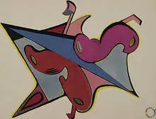 Bernece Berkman, untitled, set of three gouache abstractions, 1940s, gouache on paper