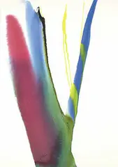 untitled by Paul Jenkins, 1972, watercolor on paper, sold Nov 2002