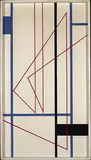 Daniel Massen, Composition 57-8, 1958, oil on board